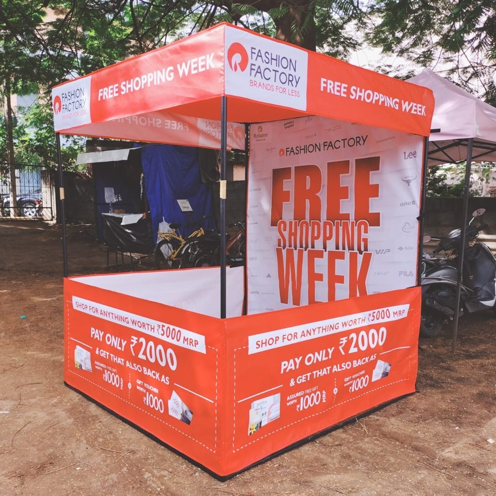 Canopy Tent Kiosk Manufacturers in Chennai, Madurai, Bangalore